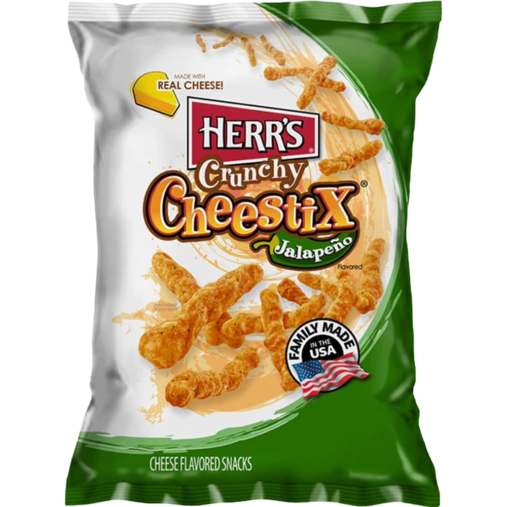 Herr's Crunchy Cheestix Jalapeno 227g – Snackje