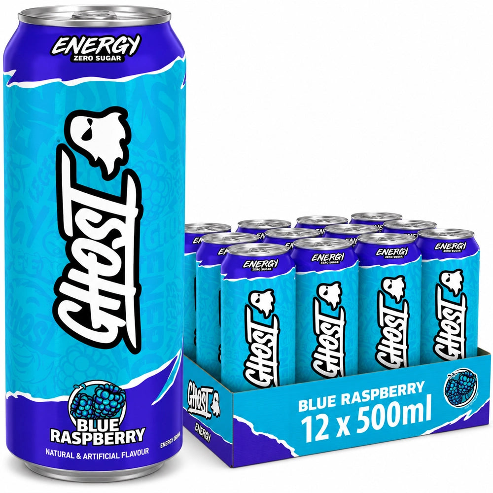 Ghost Energy Blue Raspberry 500ml [12 Tray] – Snackje