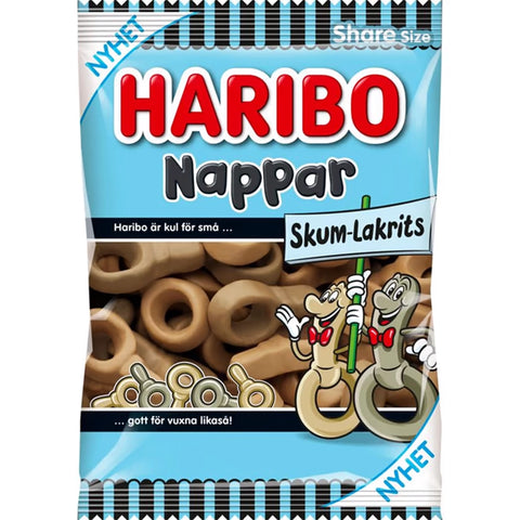 Haribo Nappar Foam Licorice 120g – Snackje