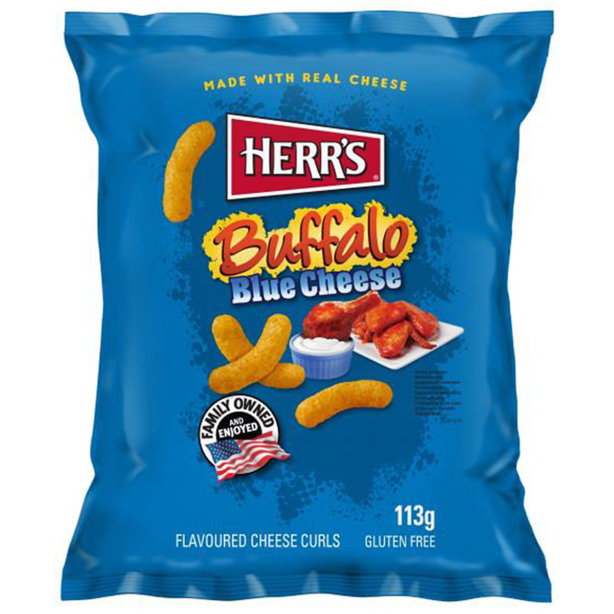 Herr's Buffalo Blue Cheese 113g – Snackje