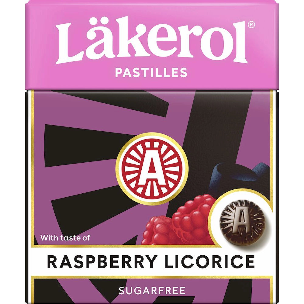 Läkerol Raspberry & Licorice 25g – Snackje