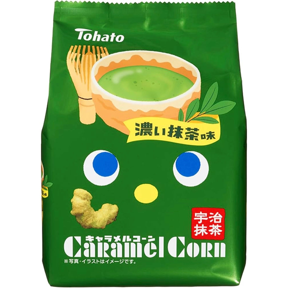Tohato Caramel Corn Rich Matcha 62g – Snackje