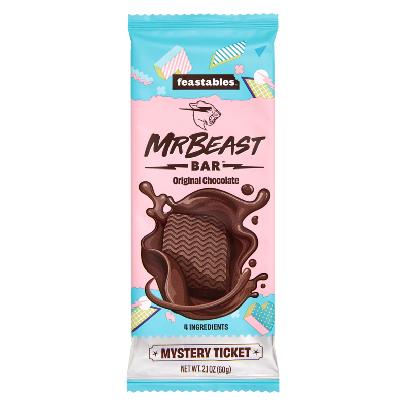 Feastables MrBeast Original Chocolate Bar 2.1 oz 60g 1 bar