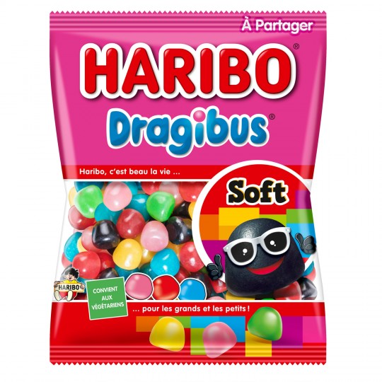 HARIBO - Bonbons gommeux Dragibus Soft 200 g HAR…