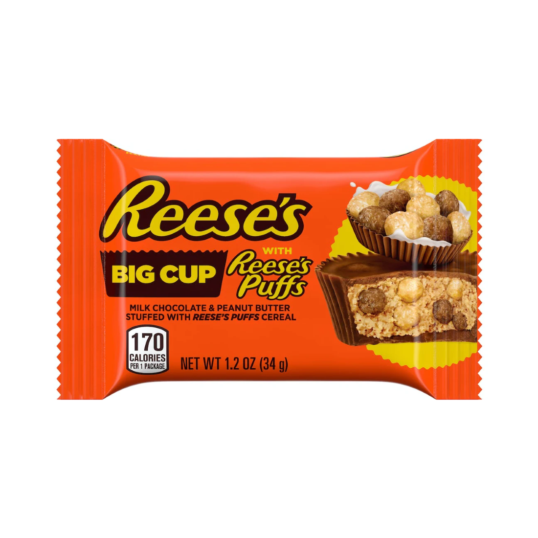 Reese's Big Cup with Puffs 34g • Snackje