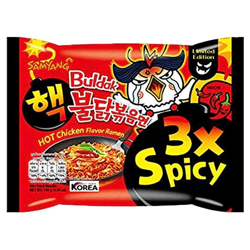 BEST BY 11/15/22 1 PACK 3X SPICY RAMEN SAMYANG BULDAK HOT CHICKEN KOREA  NOODLE