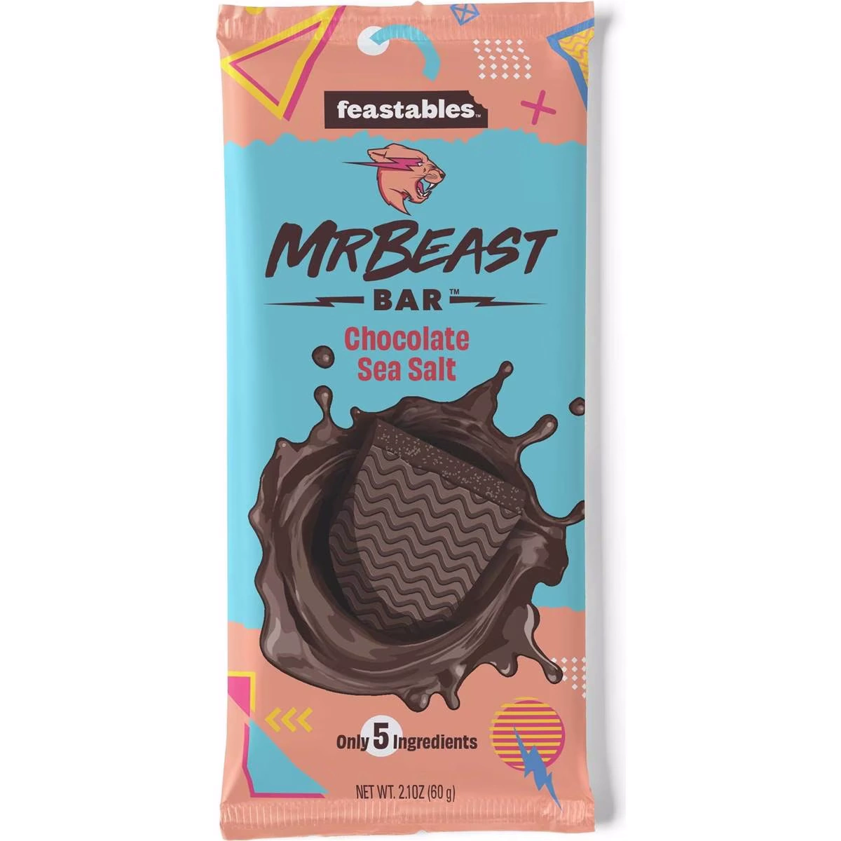 Feastables MrBeast Chocolate Sea Salt 60g • Snackje