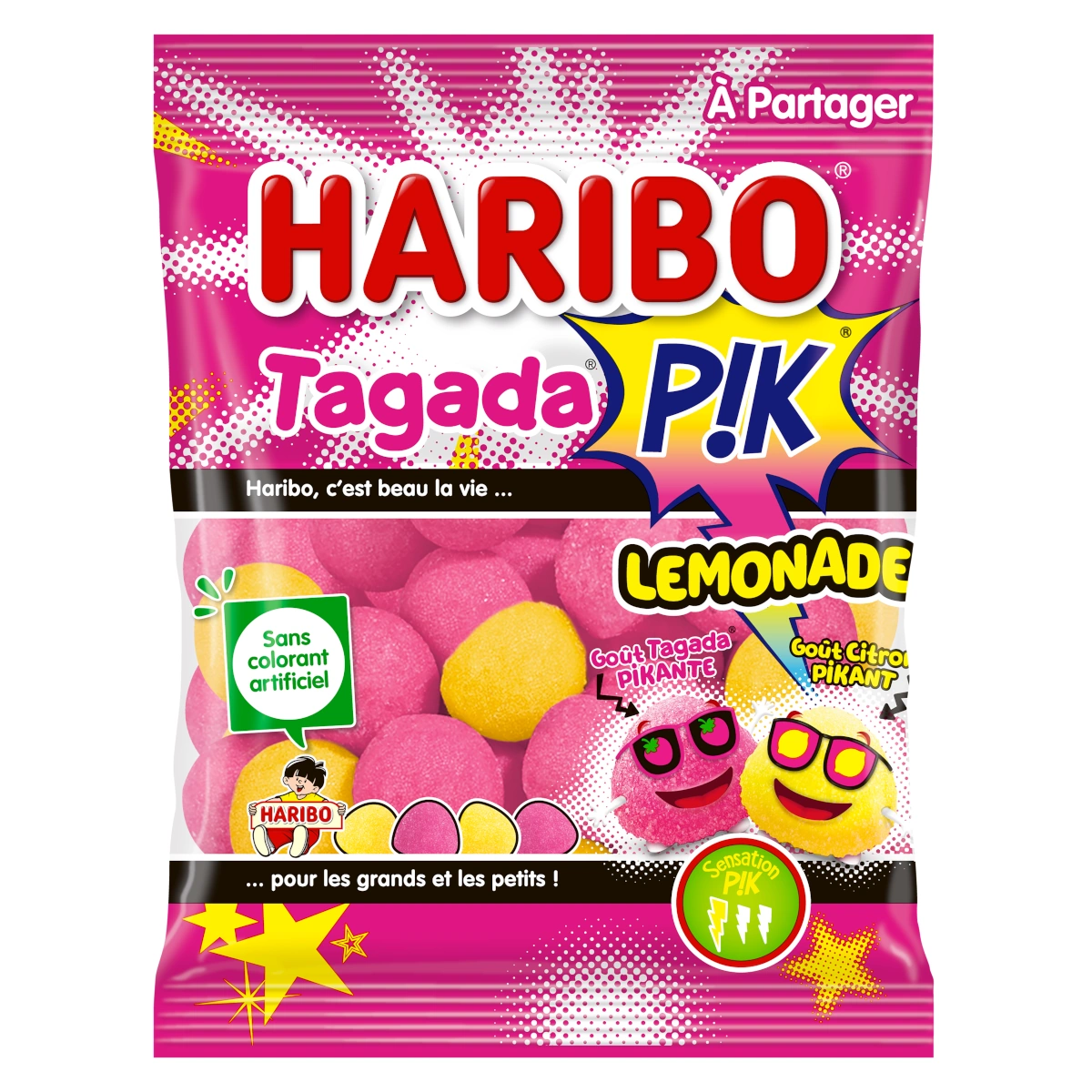 Haribo Tagada Sour Lemonade 100g • Snackje